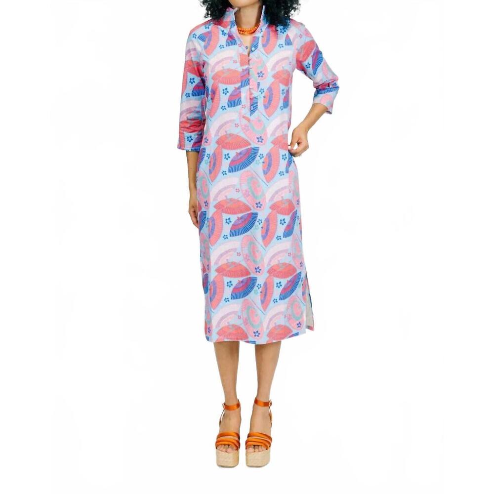 NEW SOLELIA solelia kimmi kimono dress in parasol print